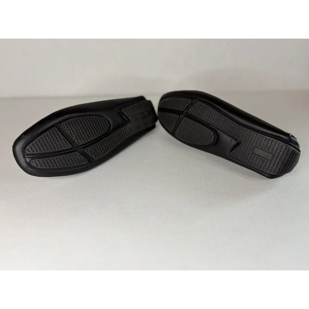 Bruno Marc Mens Black Driving Loafers Horsebit‎ Slip On Moc Toe Shoes Size 6